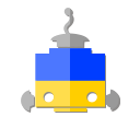 bot, flag, robot, telegram, ue, ukraine svg vector icon