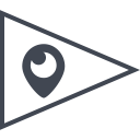 flag, media, periscope, social svg vector icon