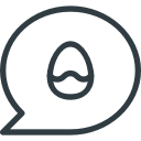 buble, chat, easter, message svg vector icon