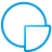 basic, blue, chart, pie icon