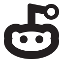 reddit, snoo, social svg vector icon