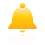 bell, yellow icon