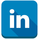 linked in, linkedin svg vector icon