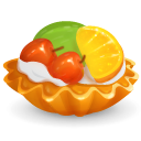 cake, food, fruit icon