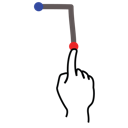 gestureworks, letter, lowercase, stroke, t icon