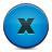 button,blue,close icon