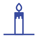 candle, celebration day, christianity, easter, holiday, line, spring svg vector icon