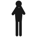behaviour, gandhi, good, human, monkey, pose, speak svg vector icon