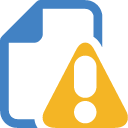 file,warning,paper,document,alert,exclamation,wrong,error icon