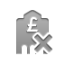bank,pound,cross icon
