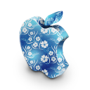 mac,blue,flower,plant icon