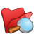 folder,red,explorer icon