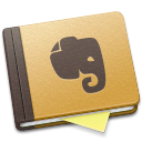 brown, evernote icon