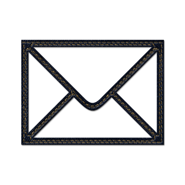 denim,jean,social,mail,envelop,message,email,letter icon