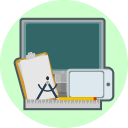 computer, creative, drawing pad, pen, ruler, technology, tools svg vector icon
