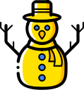 christmas, snowman, xmas svg vector icon