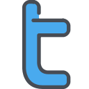 media, network, social, twitter svg vector icon
