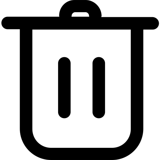 Delete svg vector icon