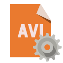 file,format,avi,gear icon
