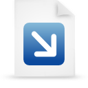 blue, document, file, paper icon