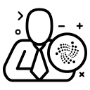 coin, crypto, cryptocurrency, currency, iota, money svg vector icon