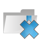delete, folder, remove icon