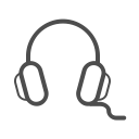 head phone line , headphone, headphone svg vector icon