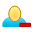 delete, user icon