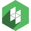 hexagon, houzz, media, shadow, social svg vector icon