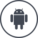 android, media, online, social svg vector icon