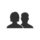 facebook, friends, group, network svg vector icon