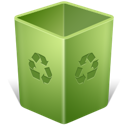 empty, recycle bin, trash icon