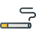 addiction, cigarette svg vector icon