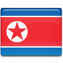 flag, korea, north icon