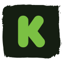 kickstarter, social svg vector icon