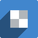 delicious, media, shadow, social, square svg vector icon
