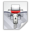 packed, printer, zipped icon