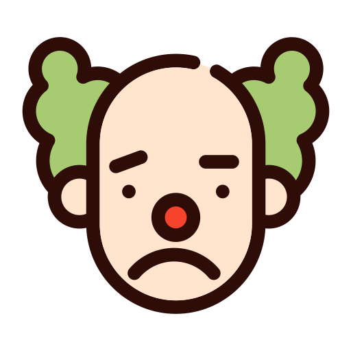 Clown svg vector icon