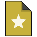 award, bookmark, documents, favorite, file, rating, star svg vector icon