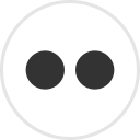 flickr, media, online, social svg vector icon