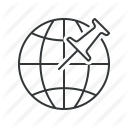 earth, globe, gps, location, marker, pin, targeting icon