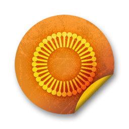 orange,grunge,sticker,badge icon