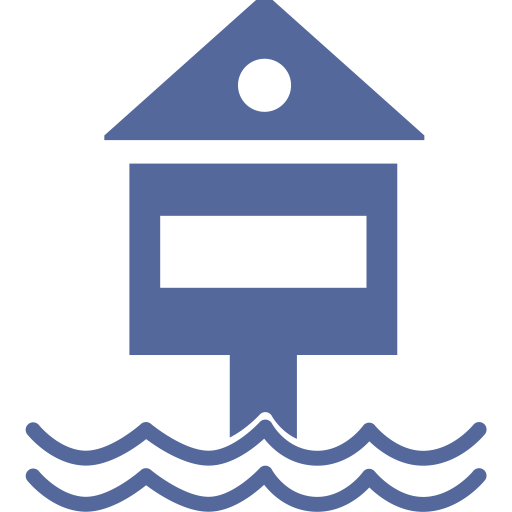Water Level Station svg vector icon