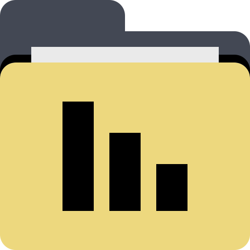 Folder Stats svg vector icon