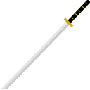 katana, knife, ninja, sword svg vector icon