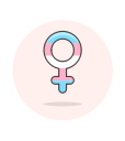 female, sign, transgender svg vector icon