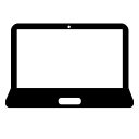 computer, laptop, mackbook, monitor, pc, portable, screen svg vector icon