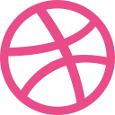 creative, designers, dribbble svg vector icon