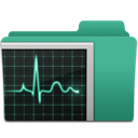 activity, folder, monitor icon