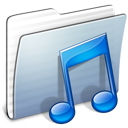 graphite,stripped,folder,music icon